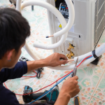 Routine aircon maintenance